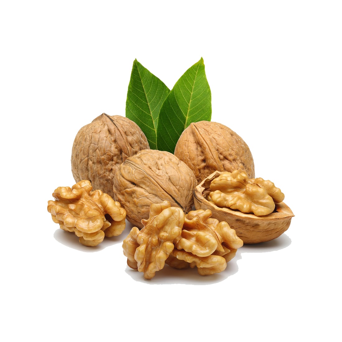 Nuts: almonds, cashews, walnuts, peanuts, pecans